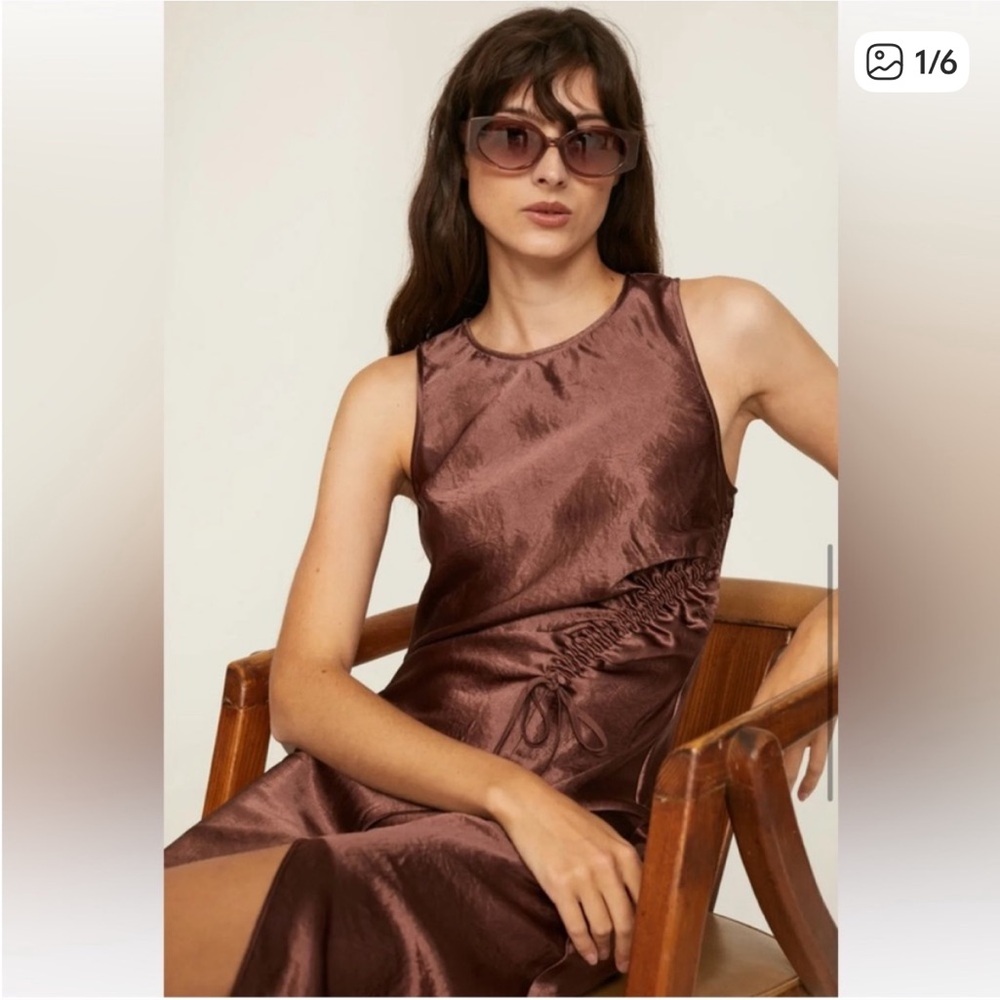 Rails Gabriella Midi Dress in Brown